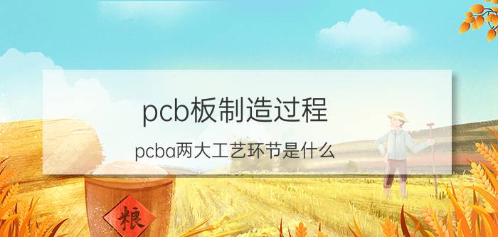 pcb板制造过程 pcba两大工艺环节是什么？